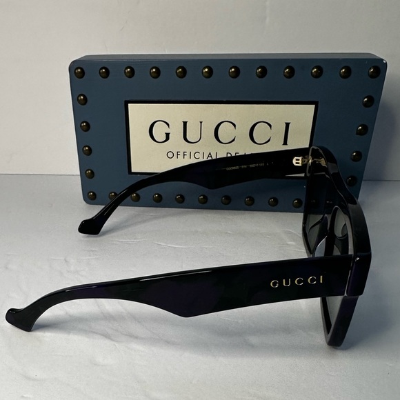 Gucci Men's GG0962Sm Acetate Rectangle Sunglasses - Picture 8 of 15